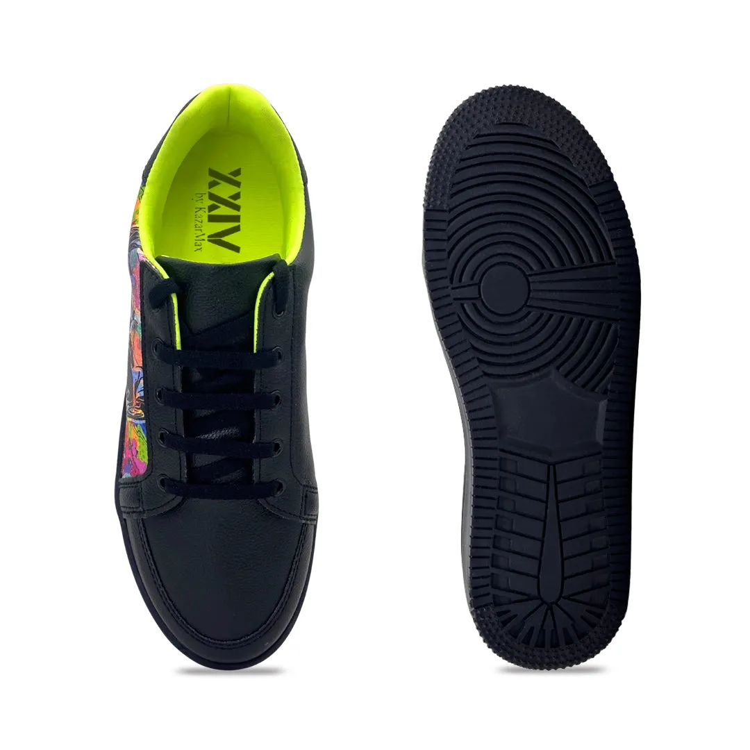 Aero Kicks - Black Doom Grafitti Sneakers