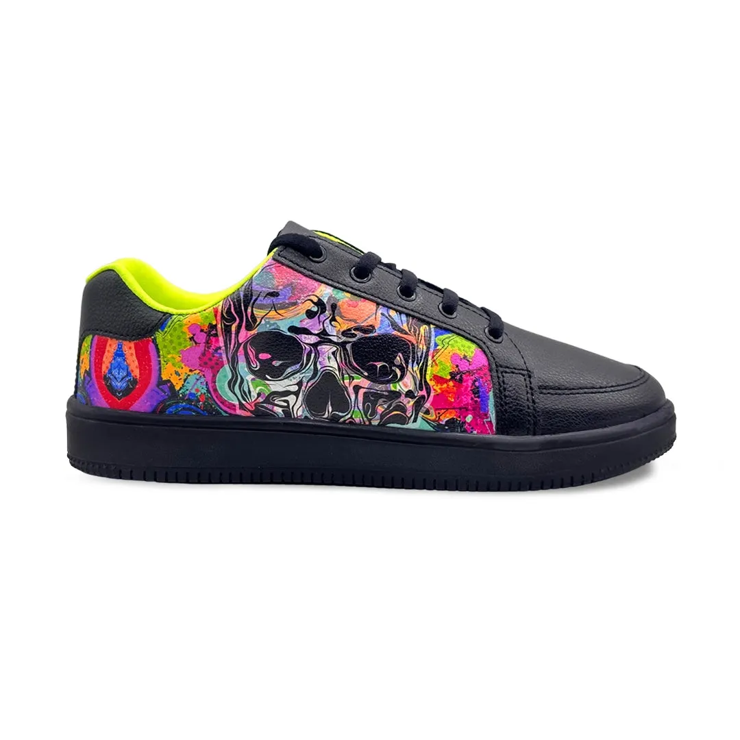 Aero Kicks - Black Doom Grafitti Sneakers