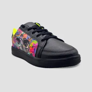 Aero Kicks - Black Doom Grafitti Sneakers