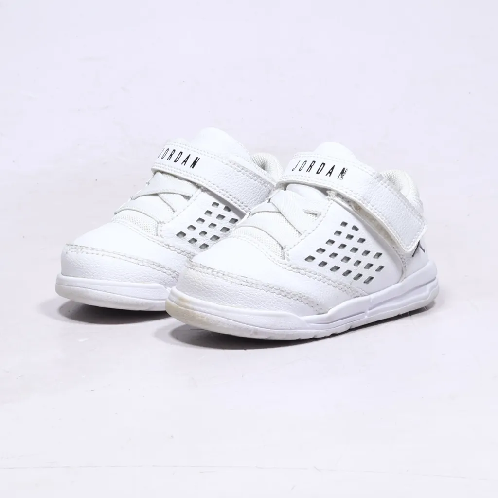 Air Jordan Flight Origin 4 Sneakers Leather White Color For Kids