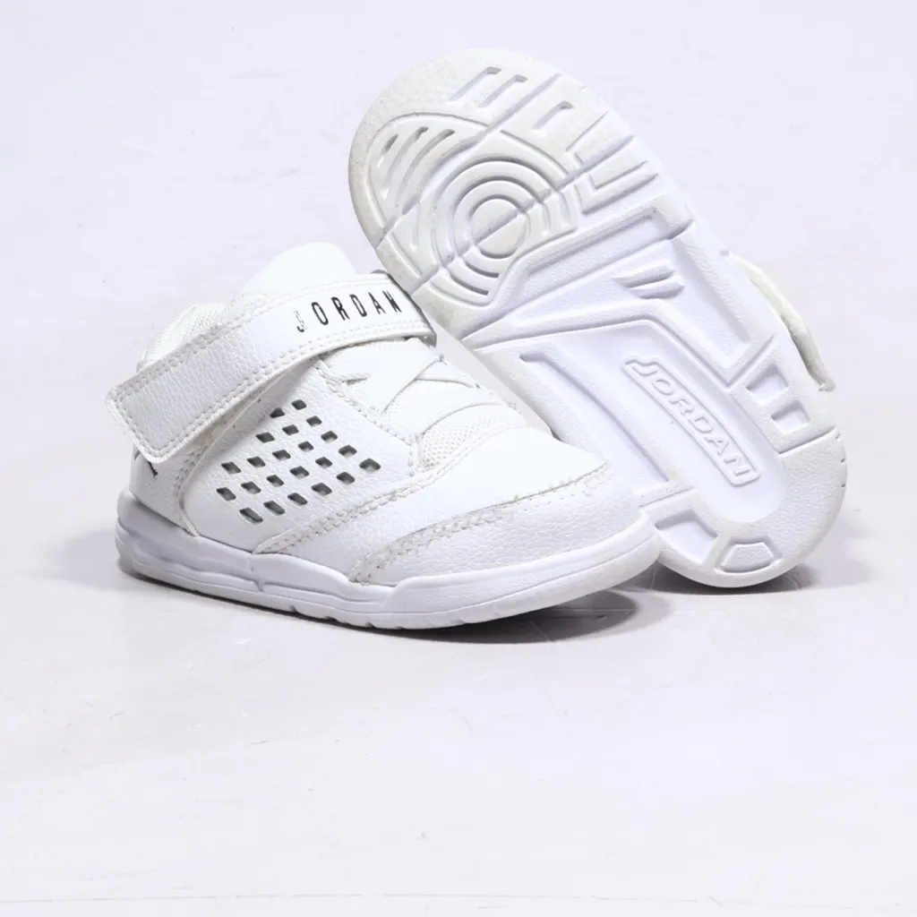 Air Jordan Flight Origin 4 Sneakers Leather White Color For Kids
