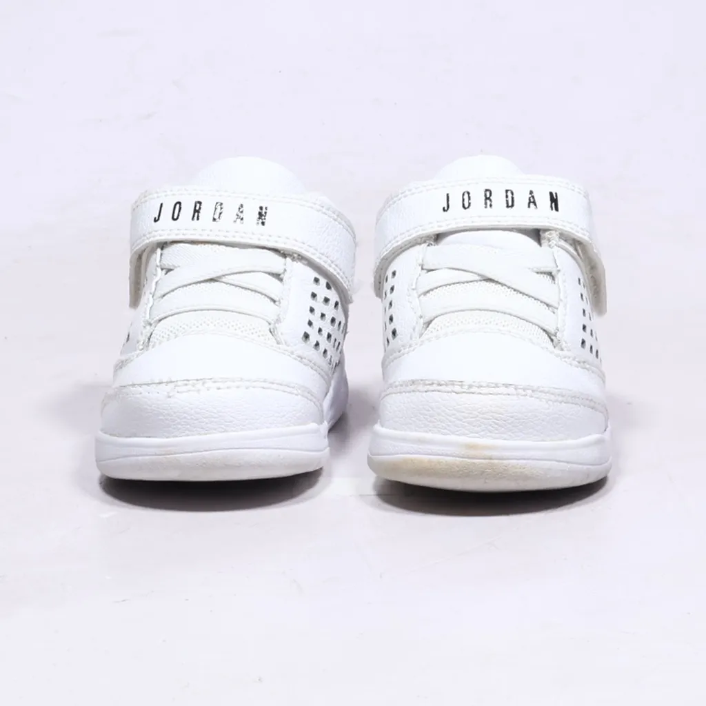 Air Jordan Flight Origin 4 Sneakers Leather White Color For Kids