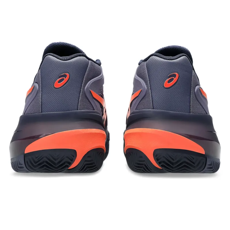 Asics Gel-Resolution X Greyish Purple & Nova Orange Men's Clay Court Tennis Shoes
