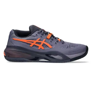 Asics Gel-Resolution X Greyish Purple & Nova Orange Men's Clay Court Tennis Shoes