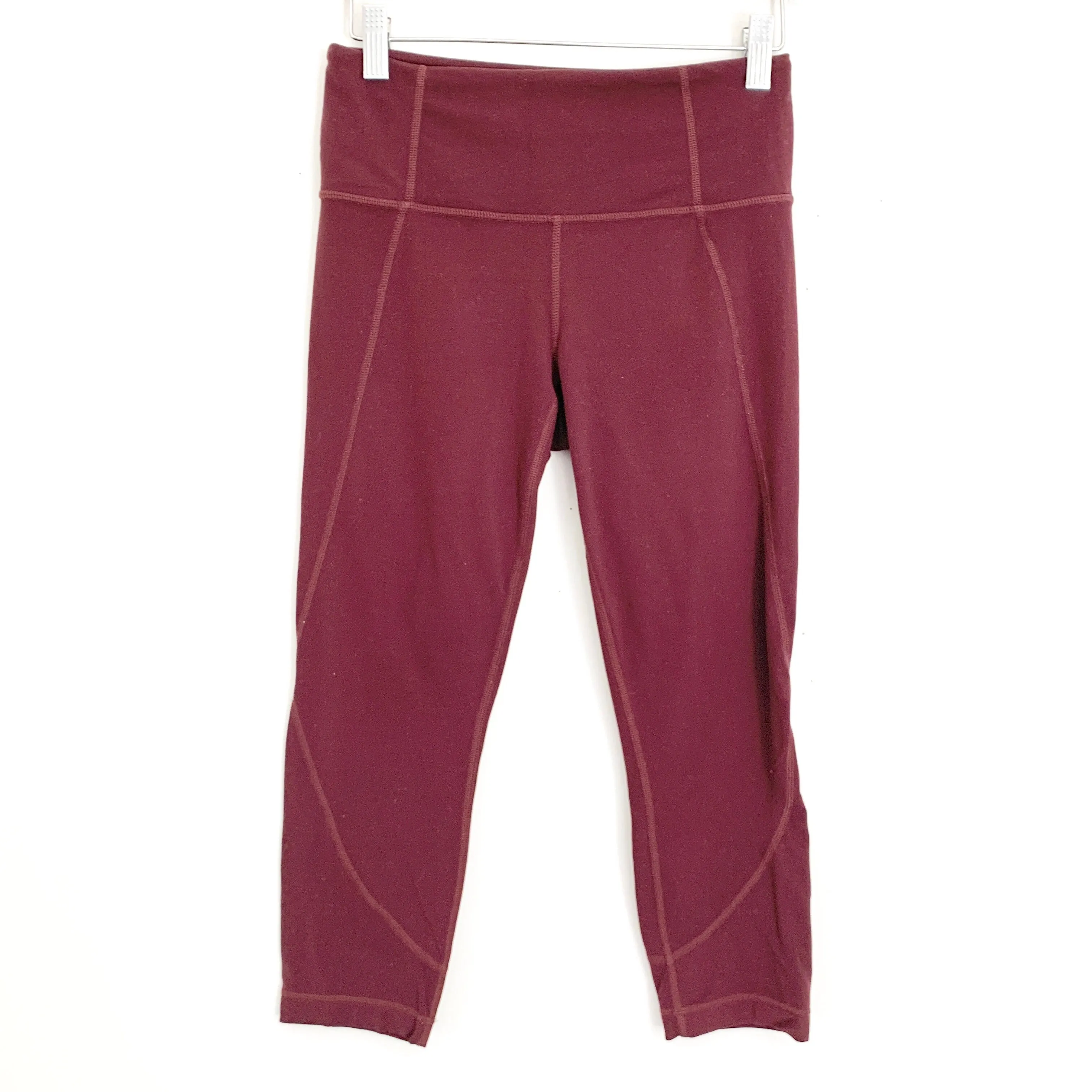 Athleta Maroon Crop Pants- Size S (Inseam 19.5”)
