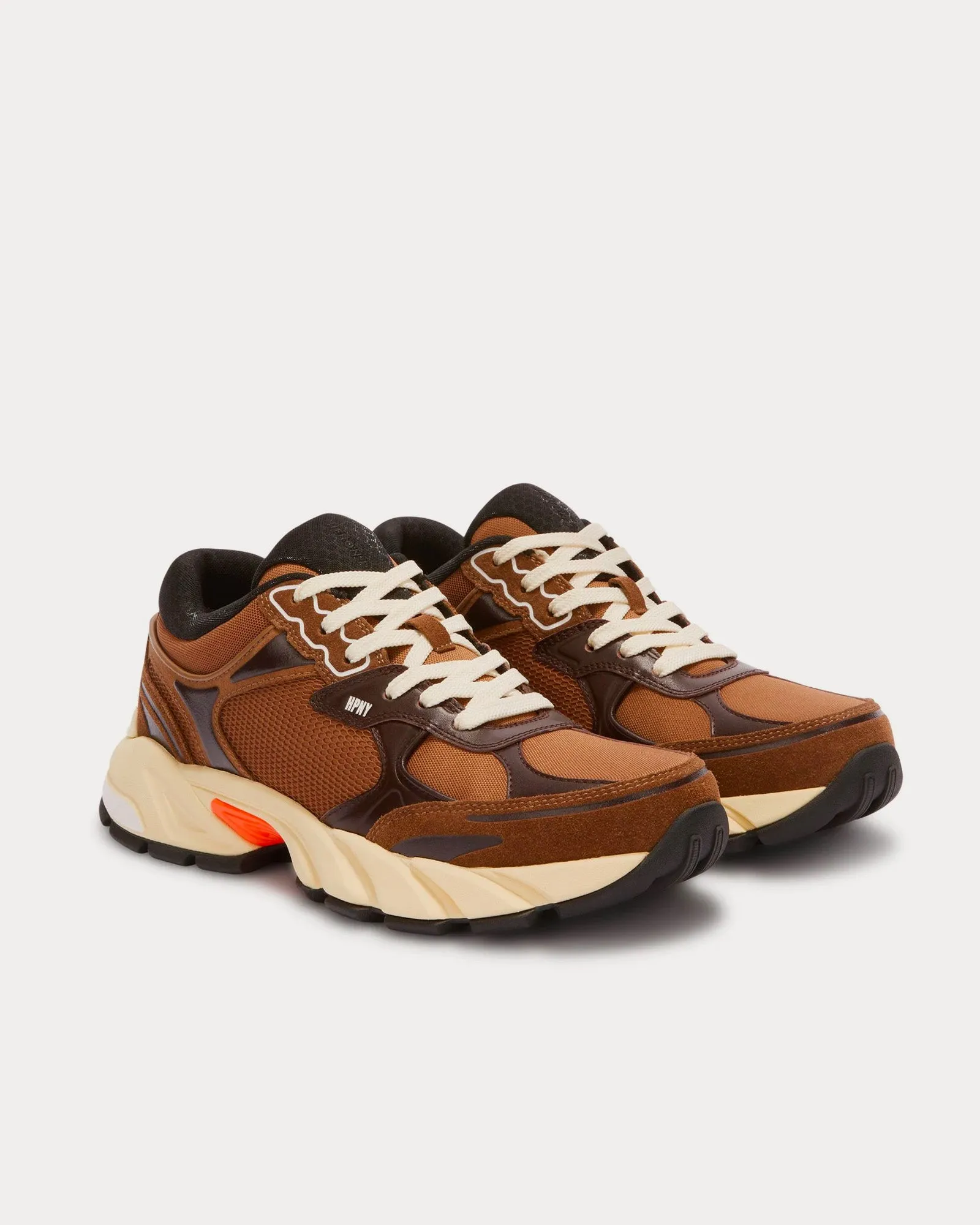 Block Stepper Suede Brown / Brown Low Top Sneakers