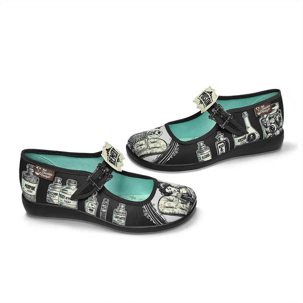 Chocolaticas® Drug Store Women's Mary Jane Flat From Hot Chocolate Design
