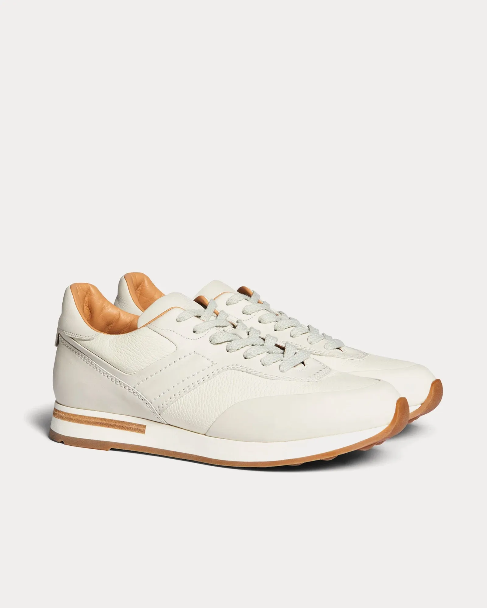 Duke II Leather Runner Off White Low Top Sneakers