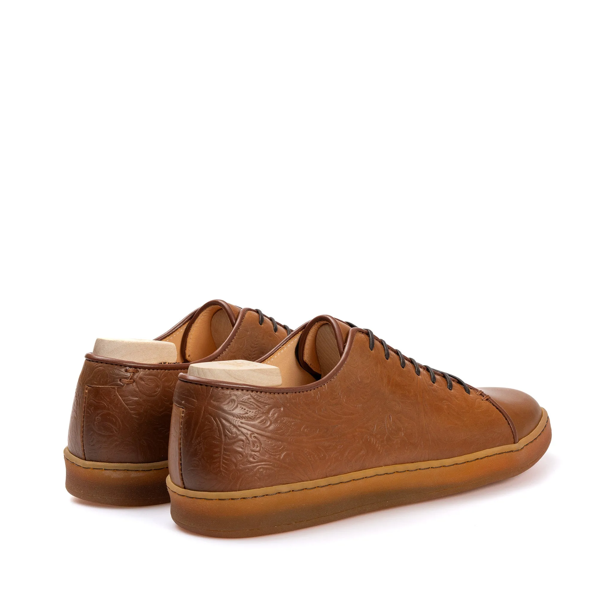 Harlestone Derby - D12 Western Floral Bourbon Shell Cordovan