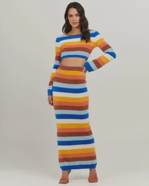 Mariana Maxi Skirt - Multi Stripe