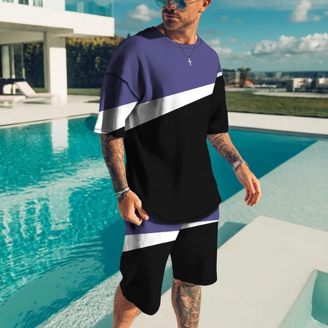 Men T Shirt and Shorts Sets