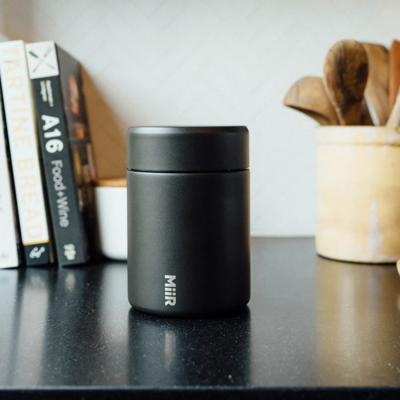 MiiR Coffee Branded 12 Oz Canisters, Black Powder