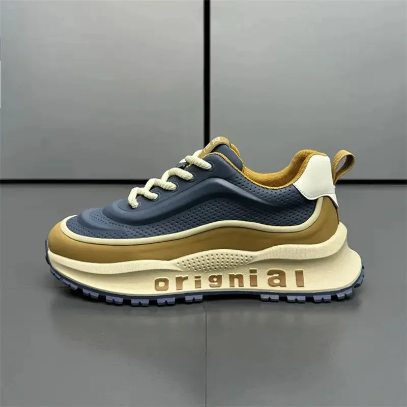 New Sneakers Men Wear resistant Anti slip Breathable Running Shoes Thick soled Height Boosting Casual Shoes Zapatos para hombres