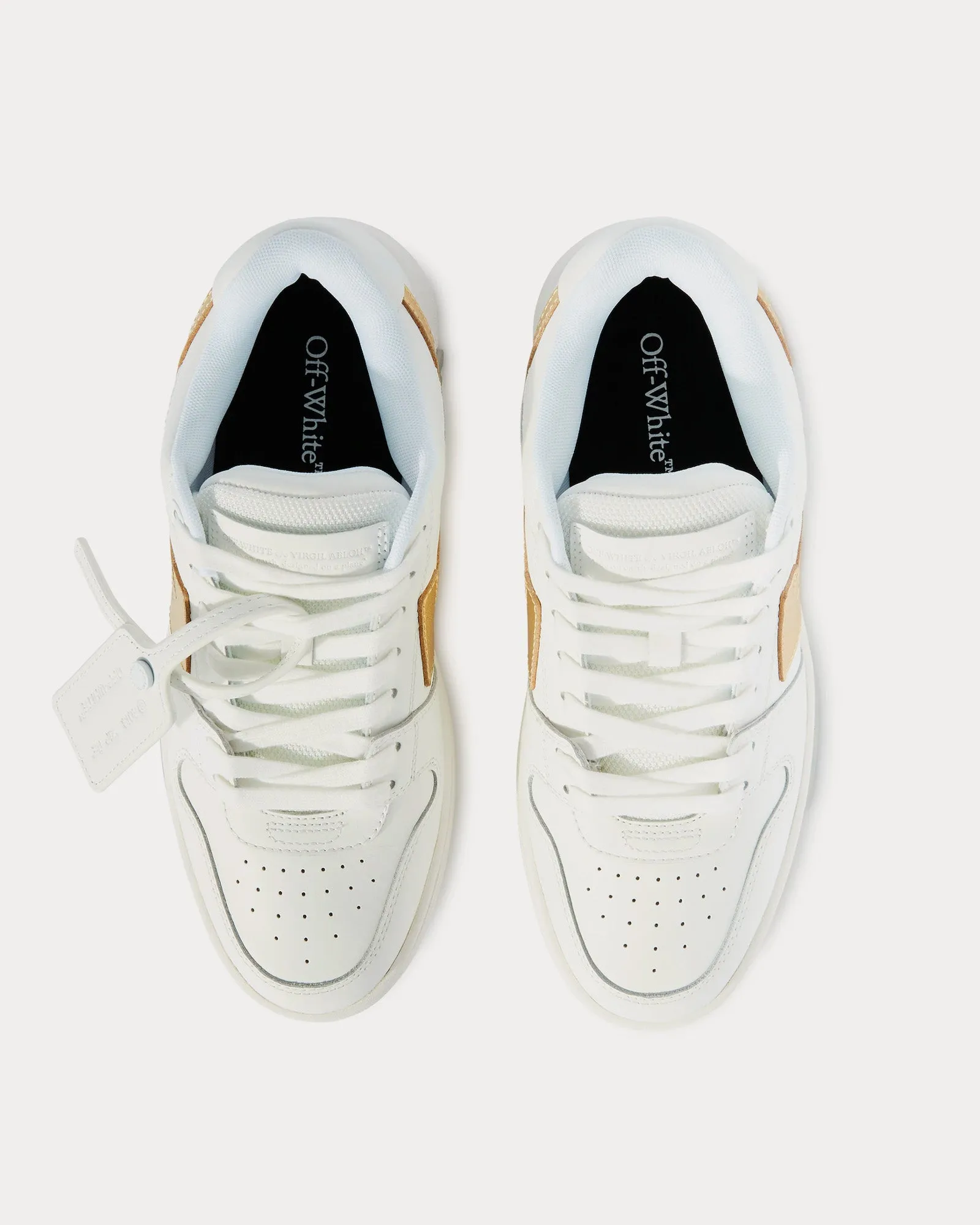Out Of Office Calf Leather White / Silver Low Top Sneakers