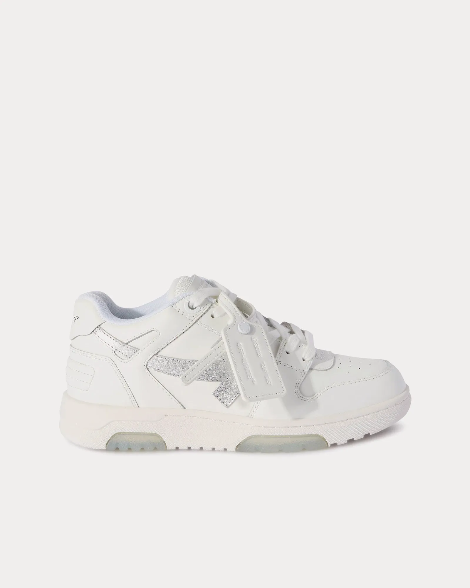 Out Of Office Calf Leather White / Silver Low Top Sneakers