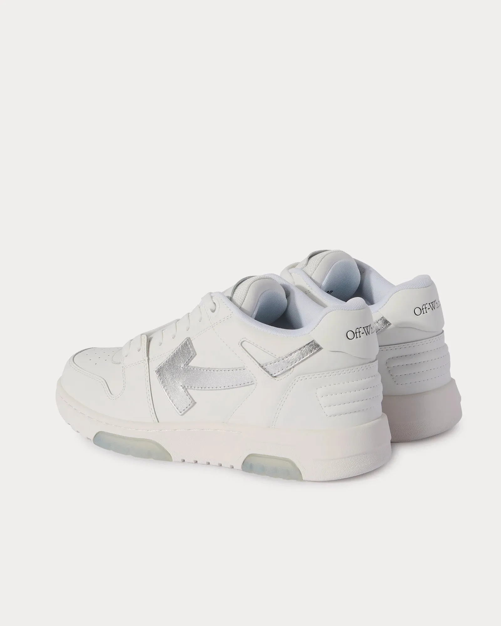 Out Of Office Calf Leather White / Silver Low Top Sneakers