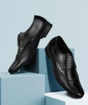 Paragon Men's Black Formal Shoes| Trendy, Durable & Sturdy for Outdoor Wear