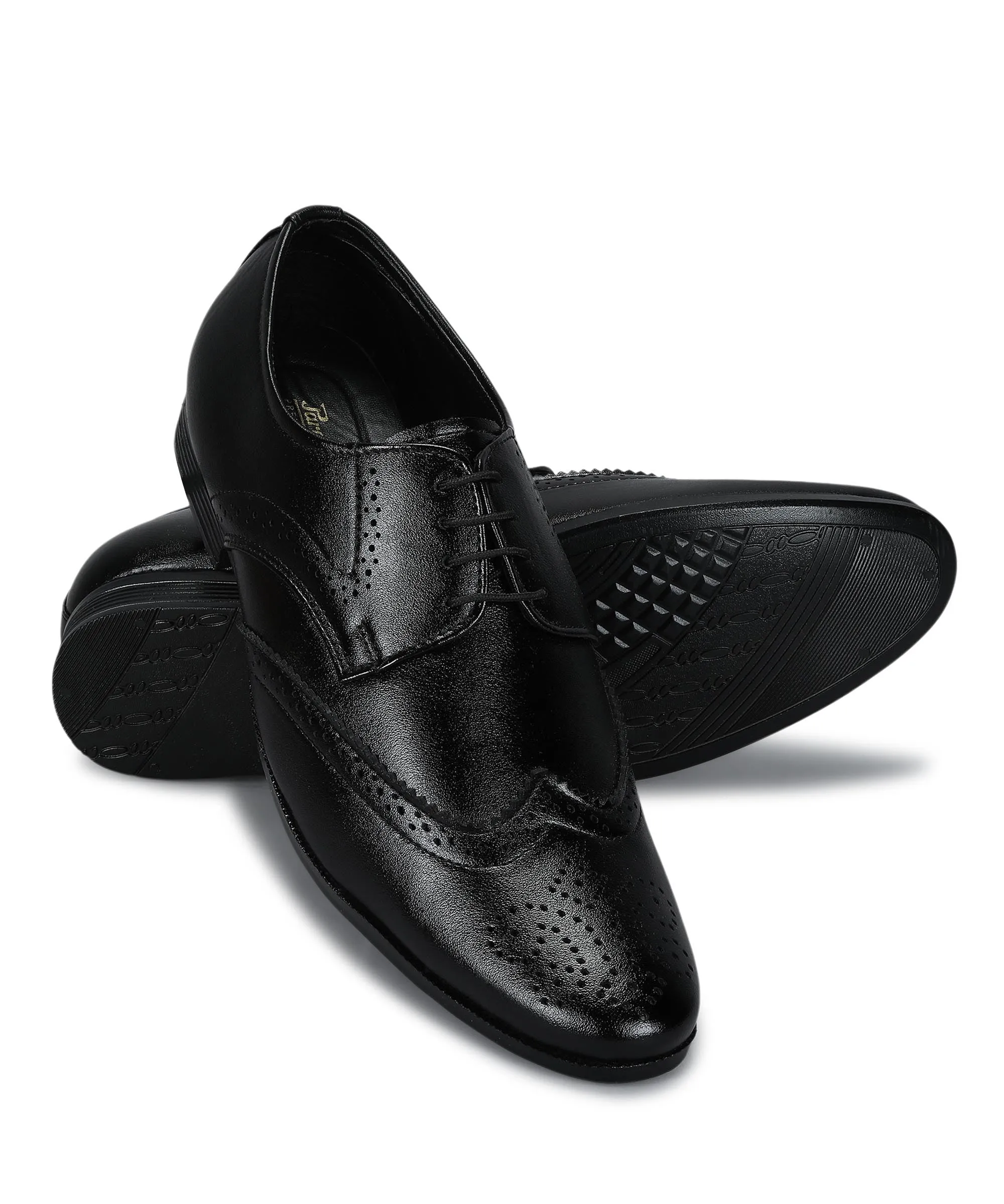 Paragon Men's Black Formal Shoes| Trendy, Durable & Sturdy for Outdoor Wear