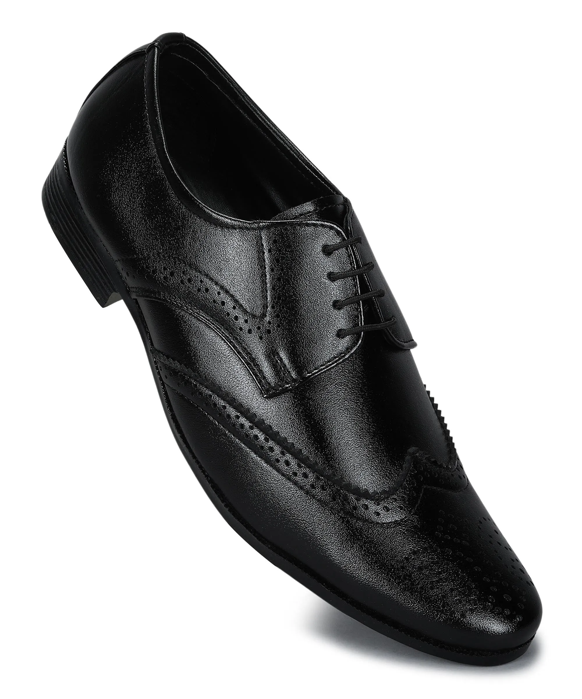 Paragon Men's Black Formal Shoes| Trendy, Durable & Sturdy for Outdoor Wear