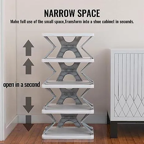 Smart Foldable Shoe Rack – 6-Layer Space-Saving Organizer