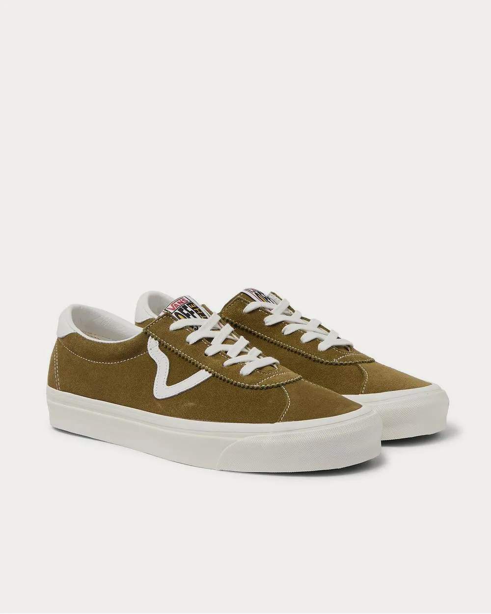 Style 73 DX Anaheim Factory Leather-Trimmed Suede  Green low top sneakers