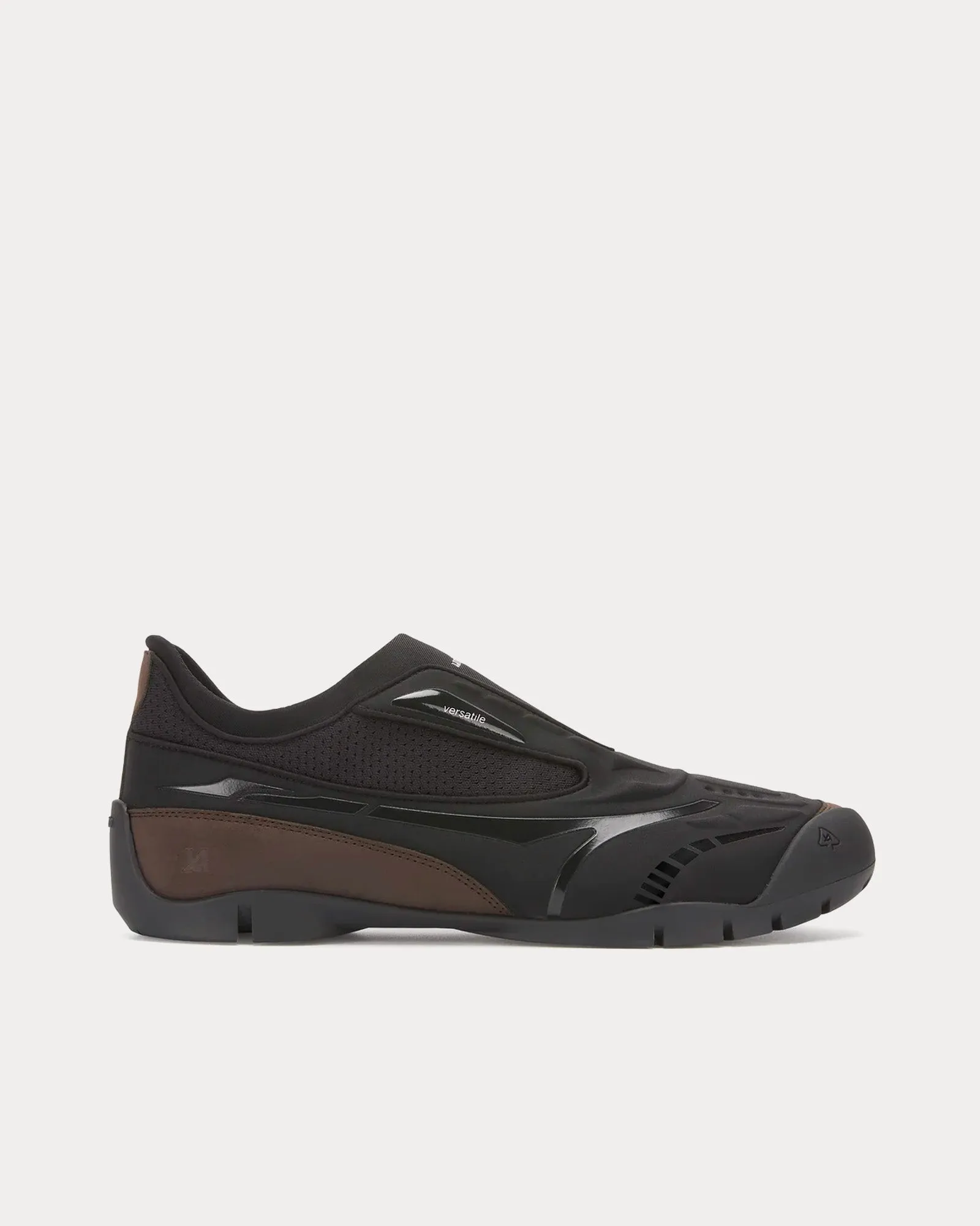Swift Trek Cocoa Black Slip On Sneakers