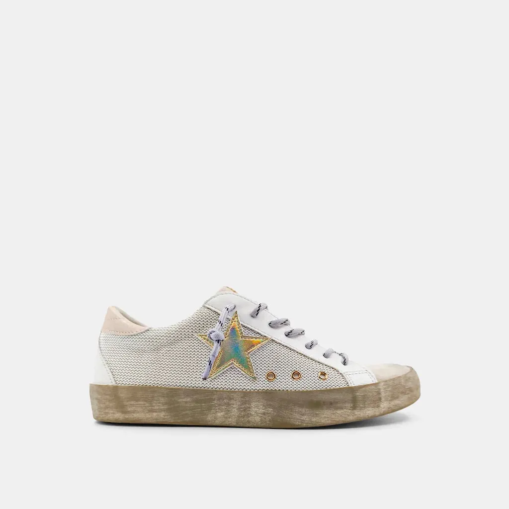 The ShuShop Paula Bone Mesh Sneakers