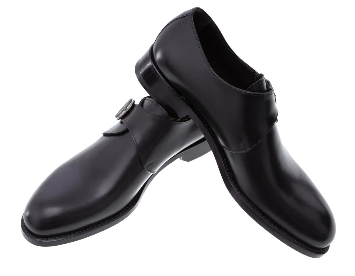 Treno Calfskin Monk-Strap Shoes