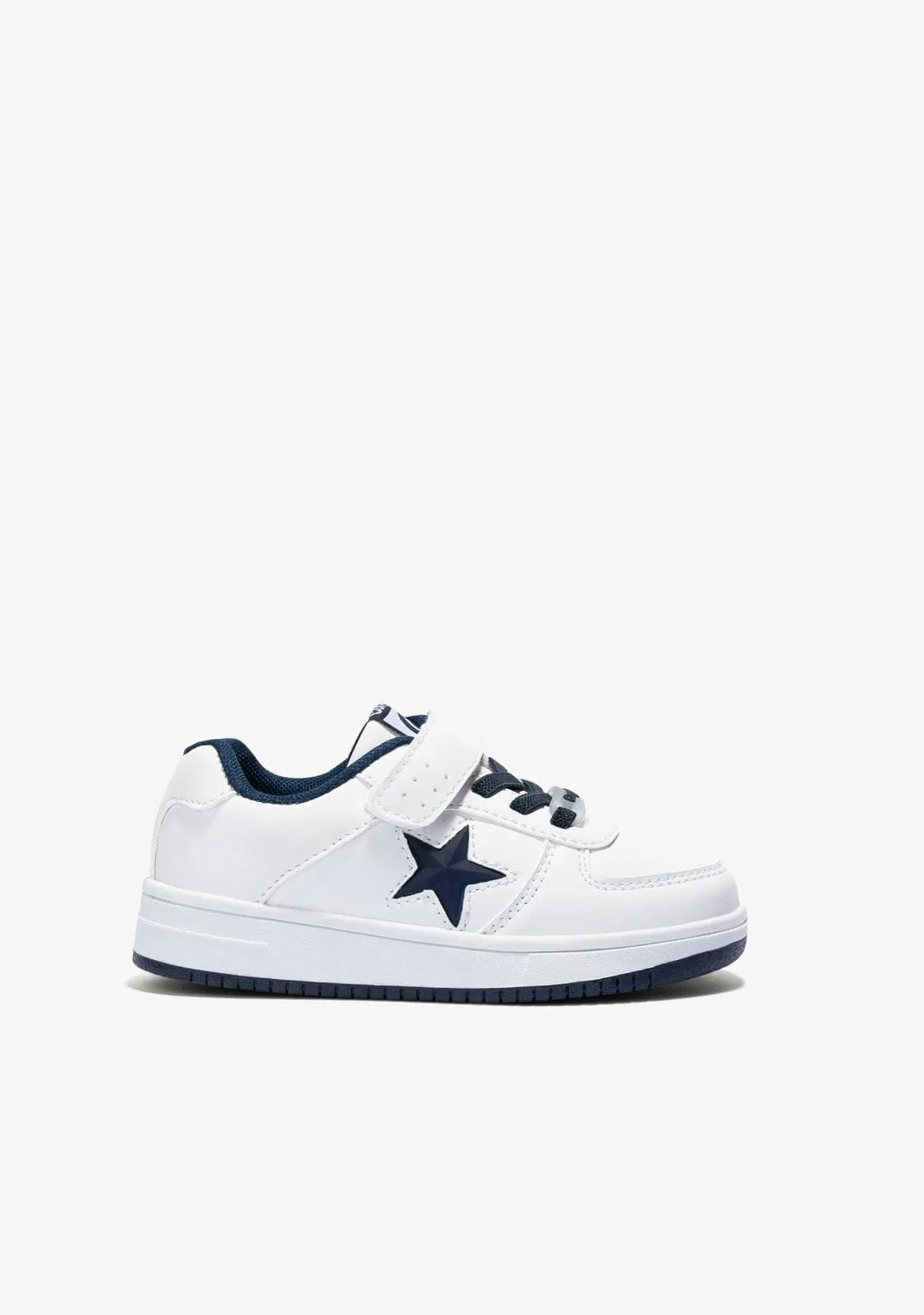 Unisex White Navy With Lights Star Sneakers