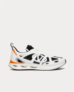 Vlogo Easyjog Calfskin & Fabric Black / White / Pastel Grey / Orange Low Top Sneakers